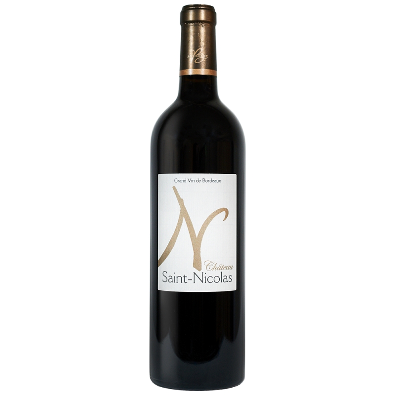 Vin rouge de Côtes de Bordeaux-Castillon château Saint-Nicolas 2016