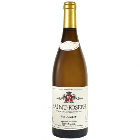 Le vin blanc biologique de Saint-Joseph  du domaine Pierre Gonon cuvée Les oliviers